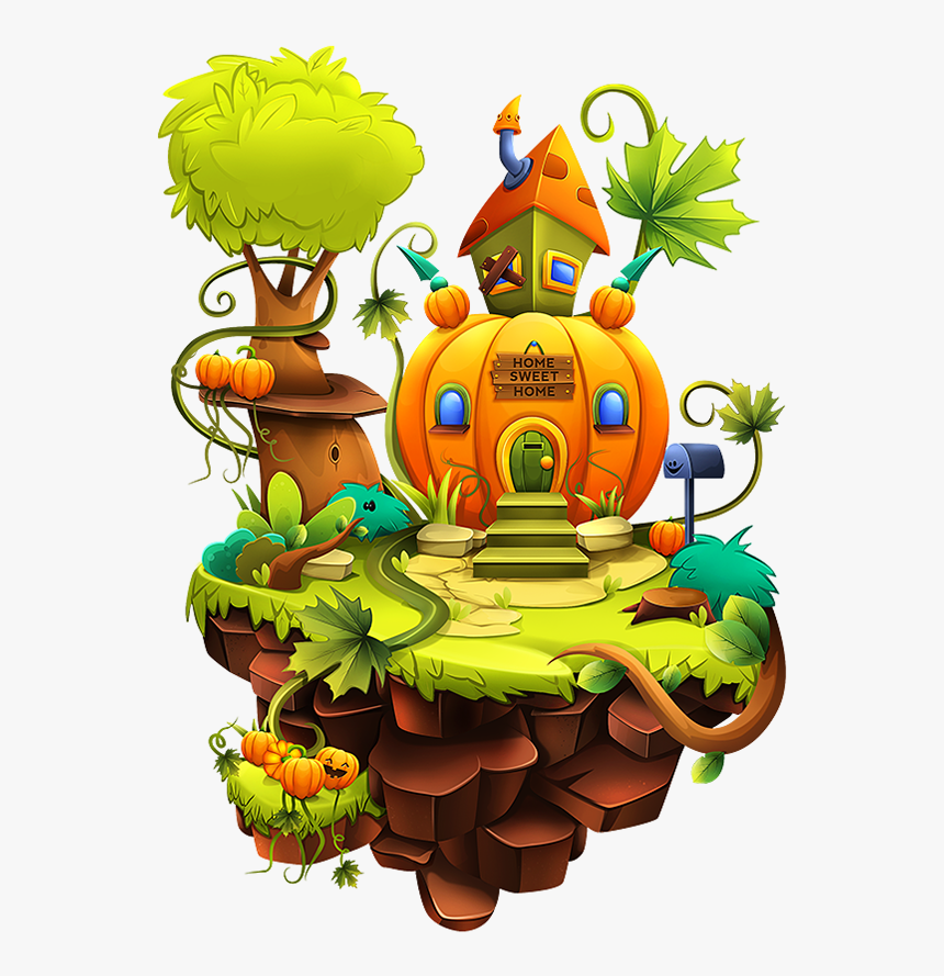 Floating Island Png, Transparent Png