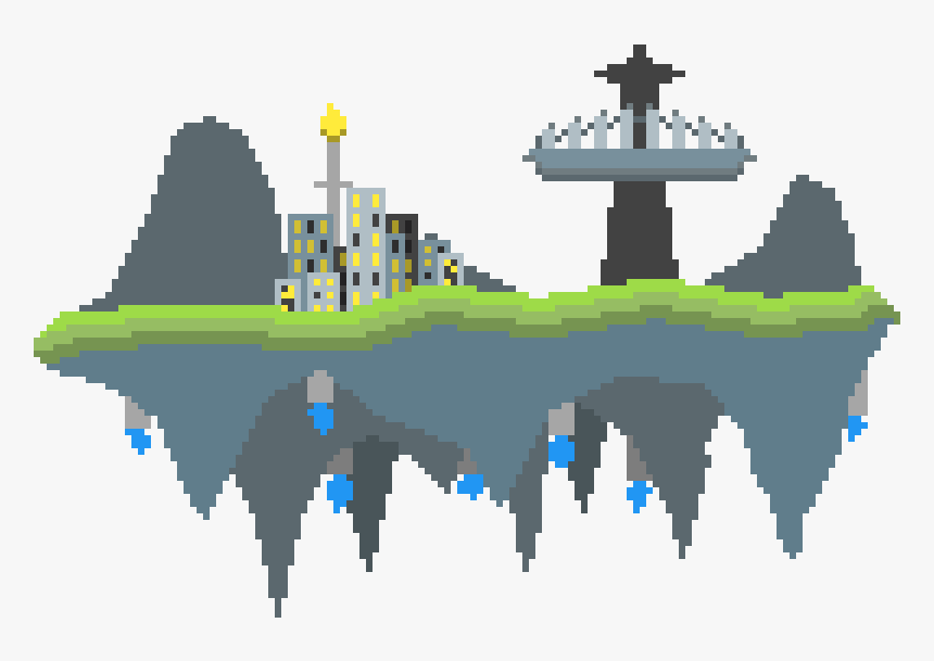 Floating Island Png, Transparent Png