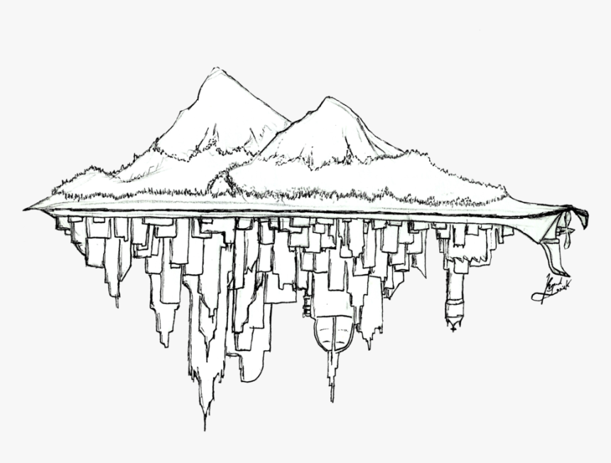 Floating Underwater Island By Steampoweredfoxes On, HD Png Download