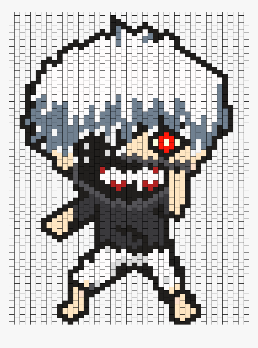 Tokyo Ghoul Kaneki Bead Pattern, HD Png Download