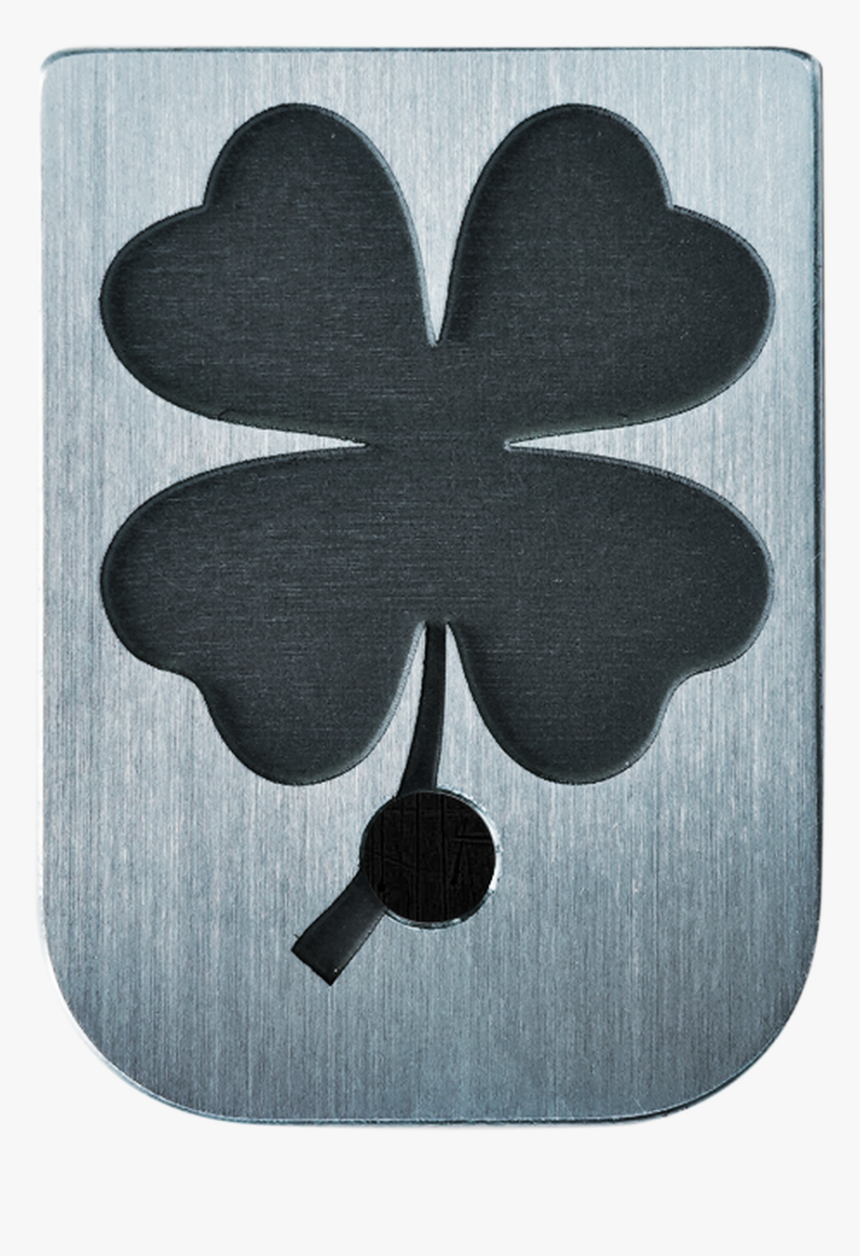 4 Leaf Clover Stainless Steel Finish Mag Plate, HD Png Download