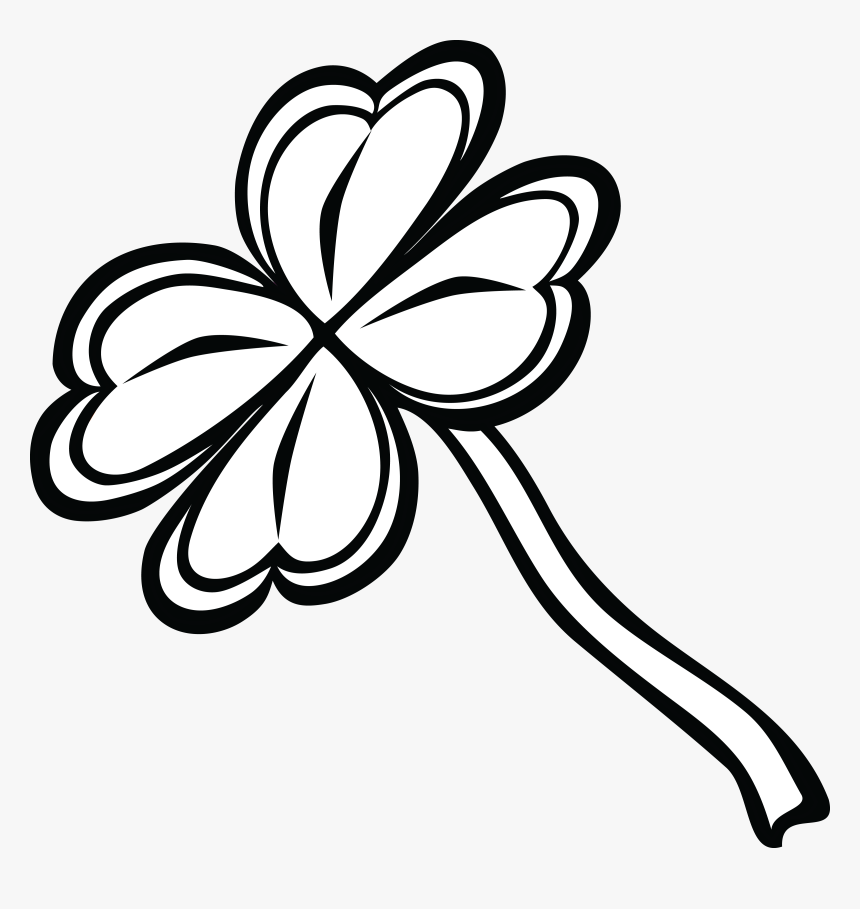 Free Clipart Of A Black And White St Paddy S Day, HD Png Download