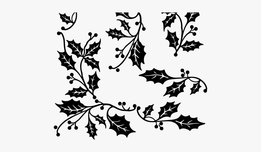 Drawn Branch Leaf Border Png, Transparent Png