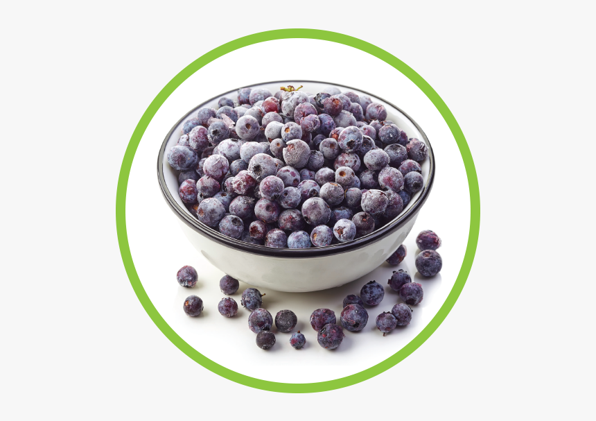 Frozen Blueberries Circle, HD Png Download