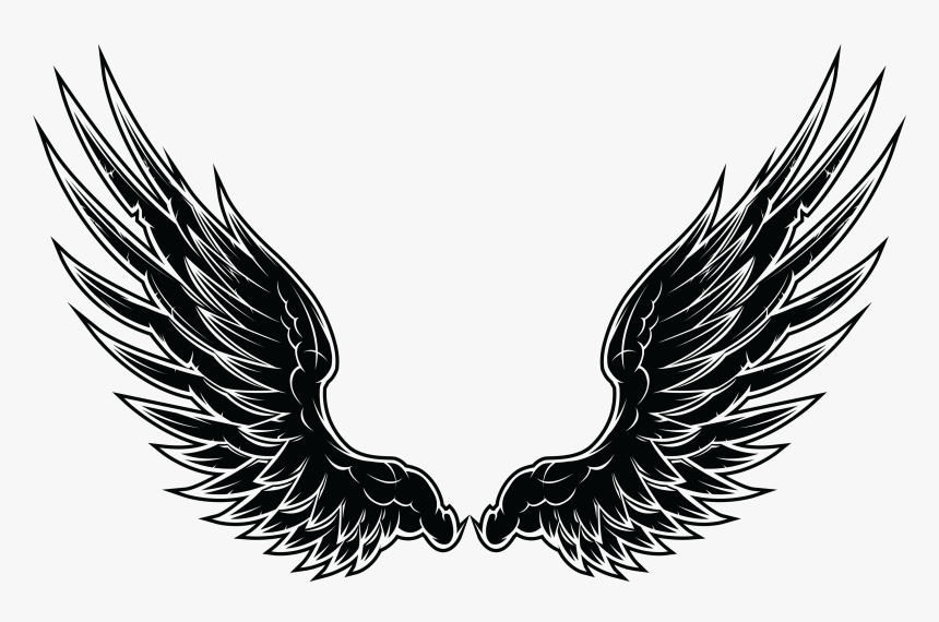 Black Wings Png, Transparent Png