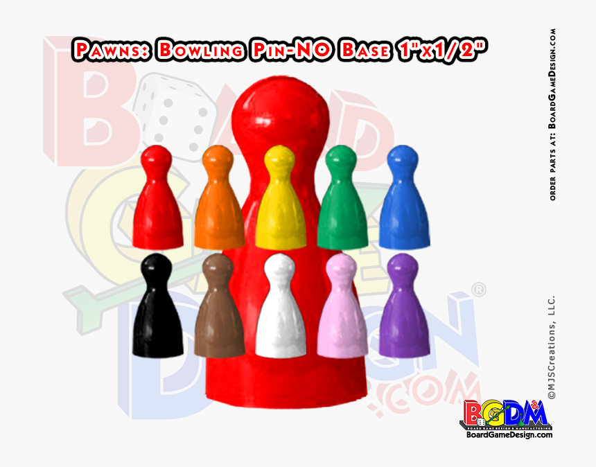 Pawns Bowling Pin Shaped, Player Pieces, Movers, HD Png Download