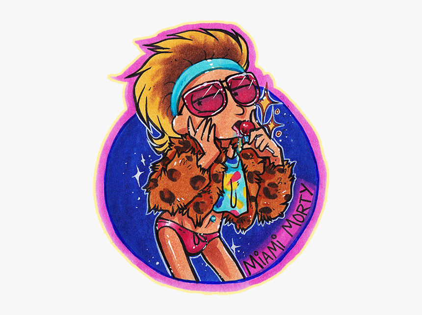 ,倒 レ Pocket Mortys Rick Sanchez Miami Art Cartoon Fictional, HD Png Download