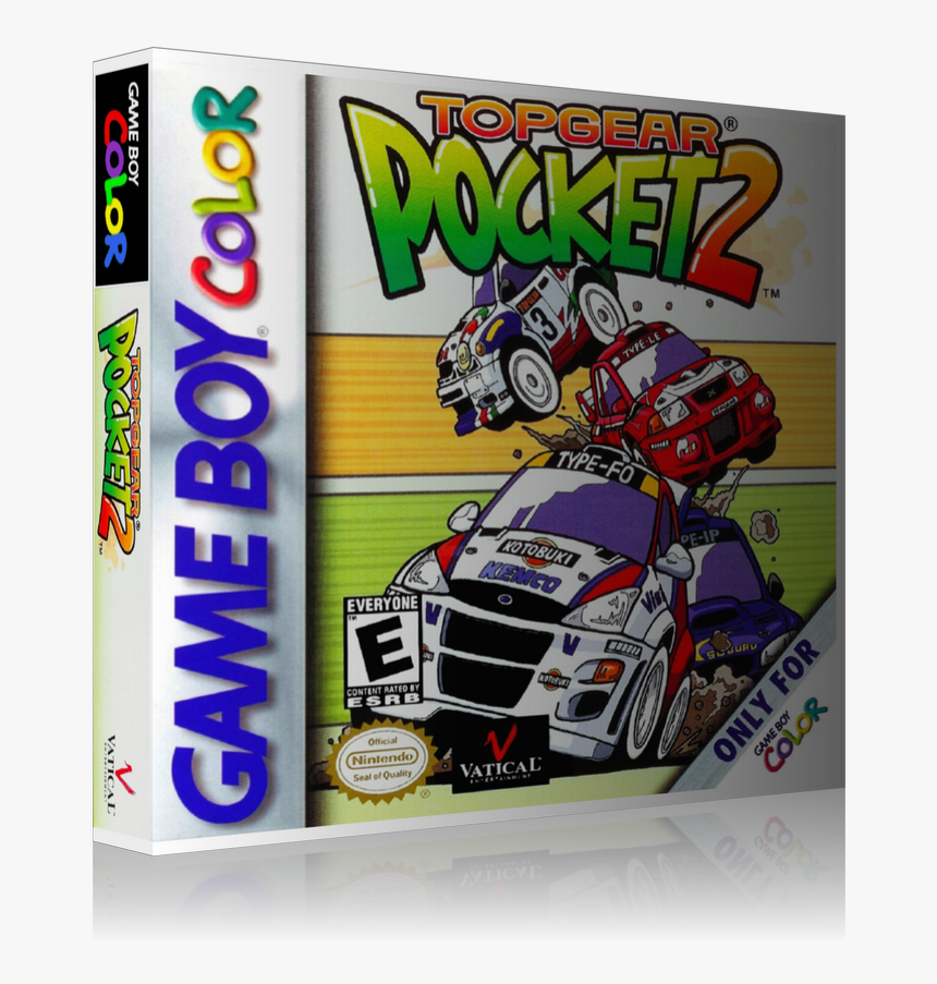 Gameboy Color Top Gear Pocket 2 Game Cover To Fit A, HD Png Download