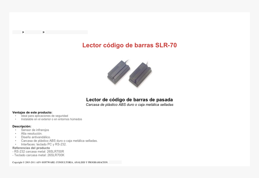 
 - 
 - Inicio &gt - Productos &gt - Lectores, HD Png Download