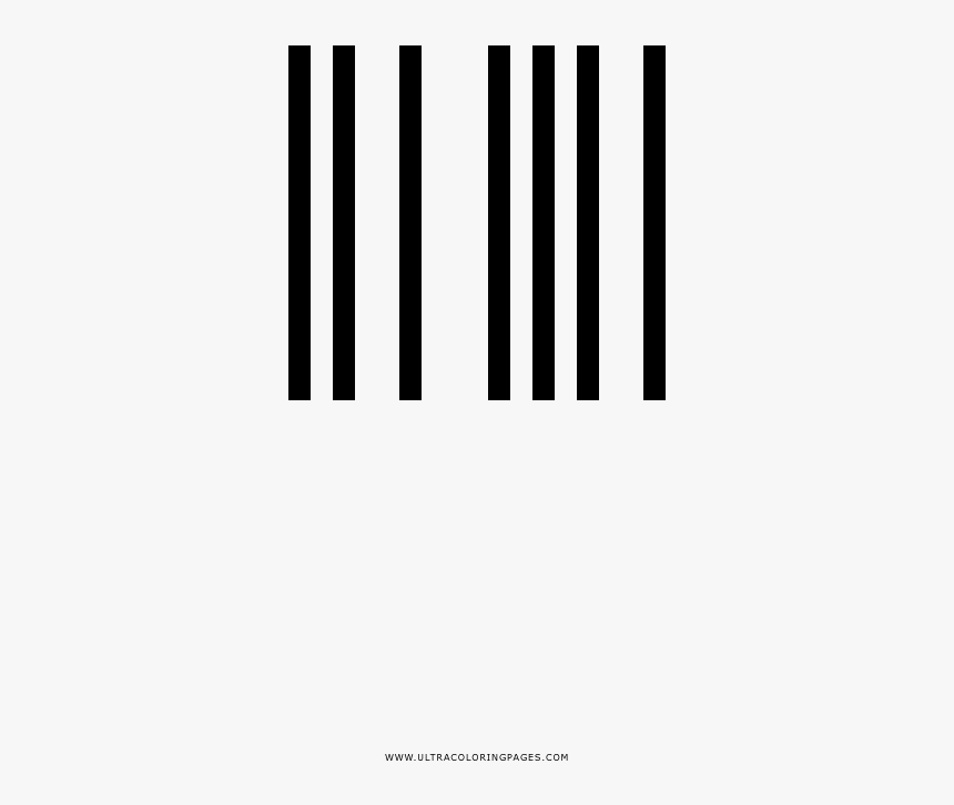 Código De Barras Página Para Colorear, HD Png Download