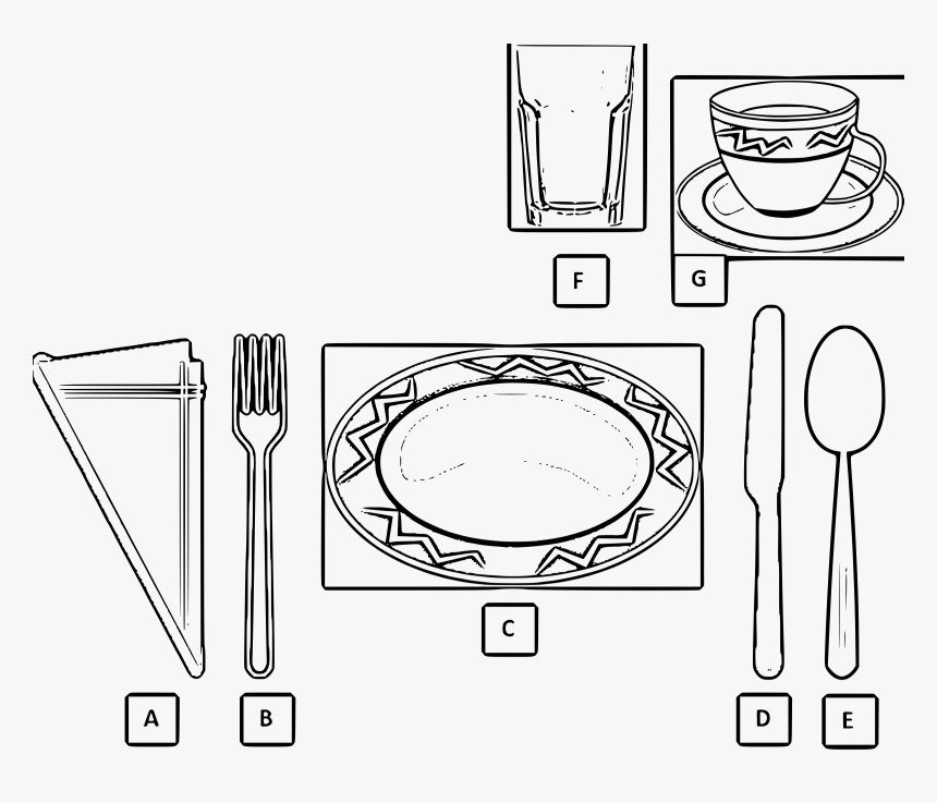 Basic Table Setting Clip Arts, HD Png Download