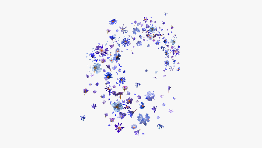 Blue Flowers Png, Transparent Png