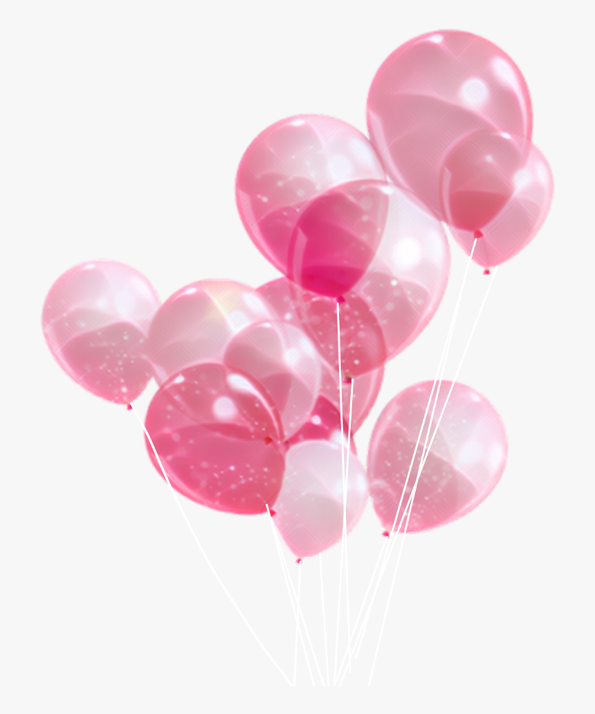 Pink Balloons Cake Happybirthday Happyday Birthdaycake, HD Png Download