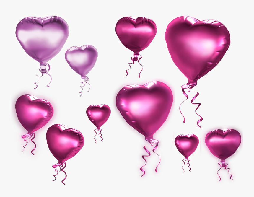 Heart Balloons Transparent Image, HD Png Download