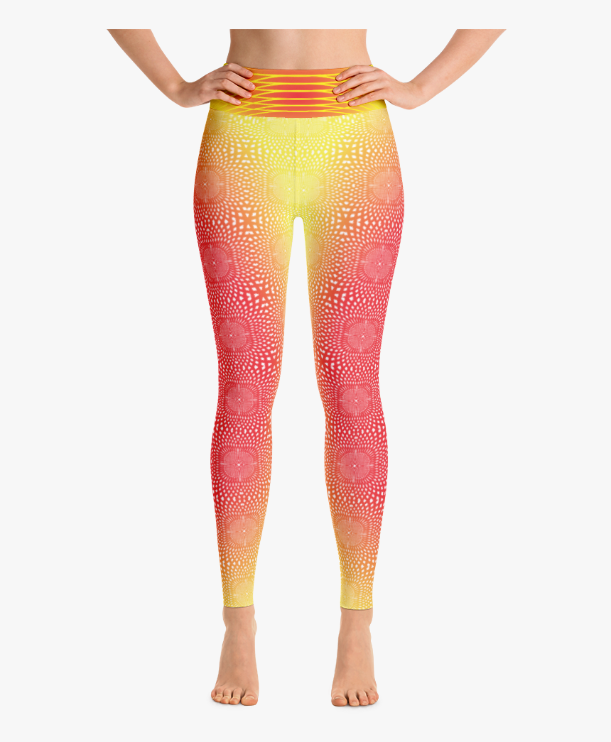 Pattern Burst Light Yoga Leggings, HD Png Download