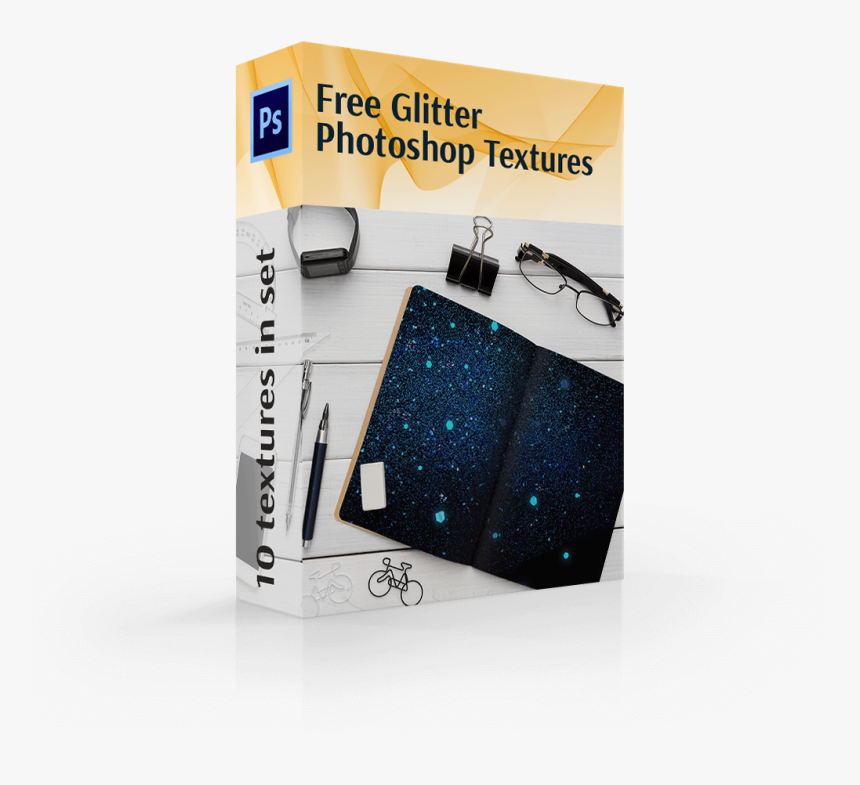 Free Glitter Texture In Photoshop Cover Box, HD Png Download