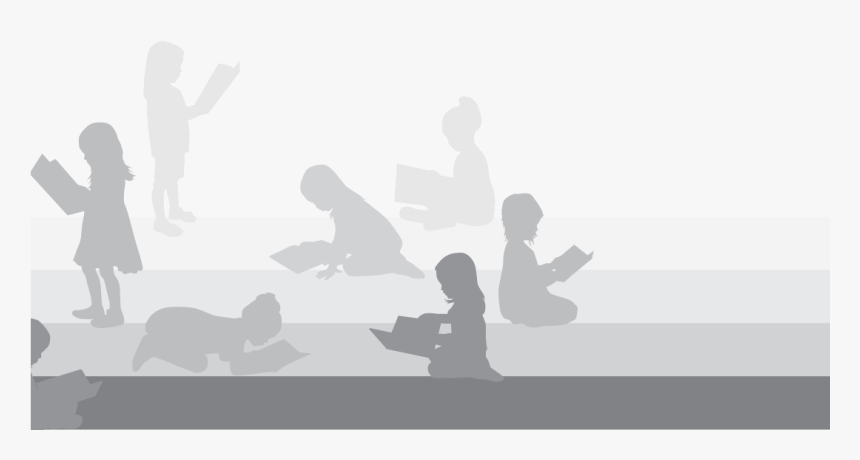 Transparent Reading Silhouette Png, Png Download