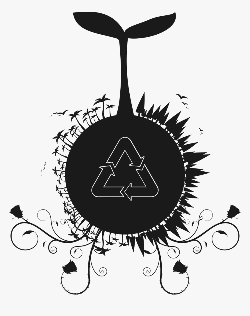 Silhouette Sustainability Plant Free Picture, HD Png Download