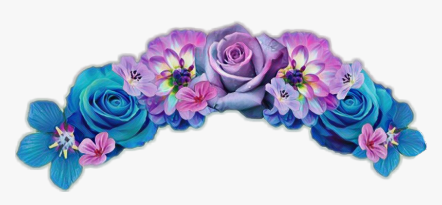 #purple #blue #flowercrown #flowers #flower #freetoedit, HD Png Download