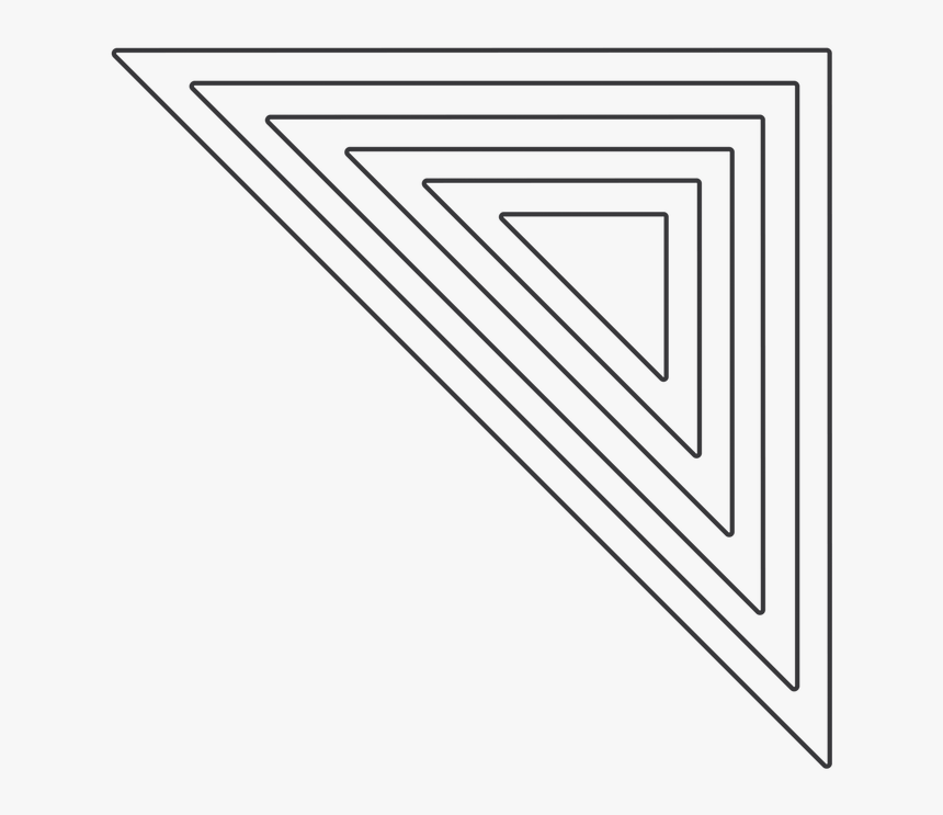 Half Square Triangles Die Outline, HD Png Download
