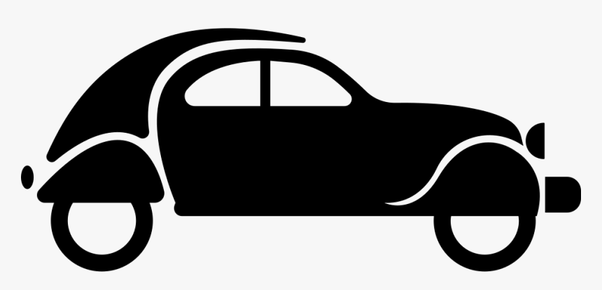 Vintage Round Back Car, HD Png Download