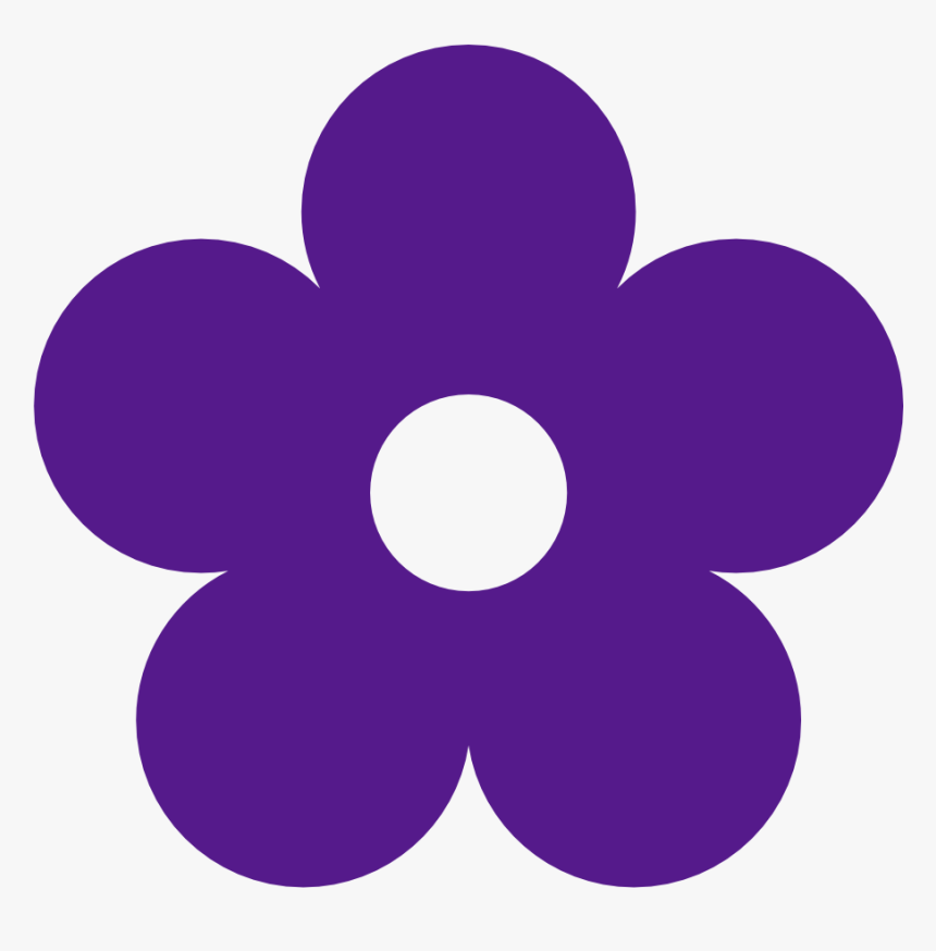 Purple Flower Clip Art, HD Png Download