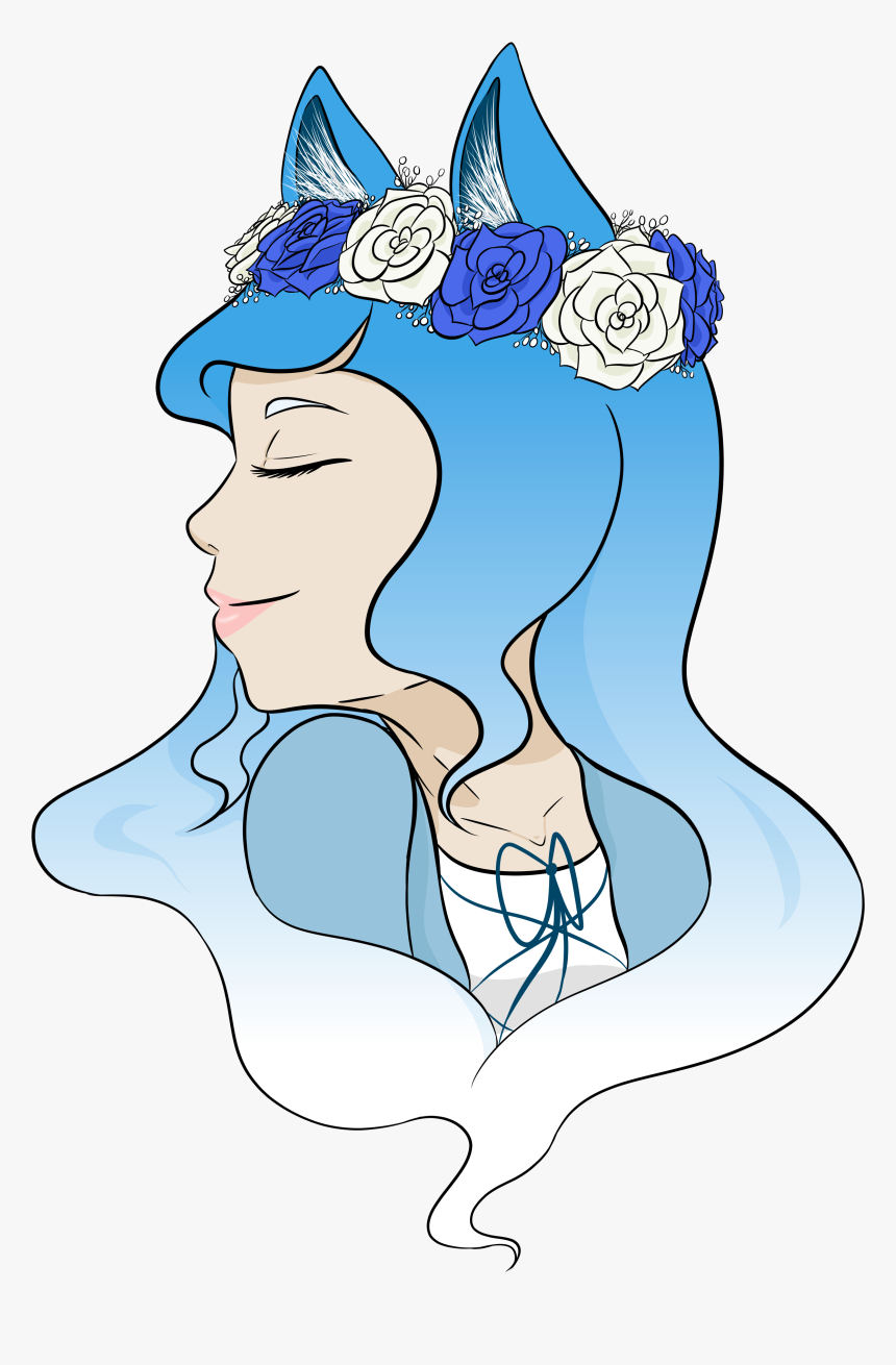 Blue Flower Crown Png, Transparent Png