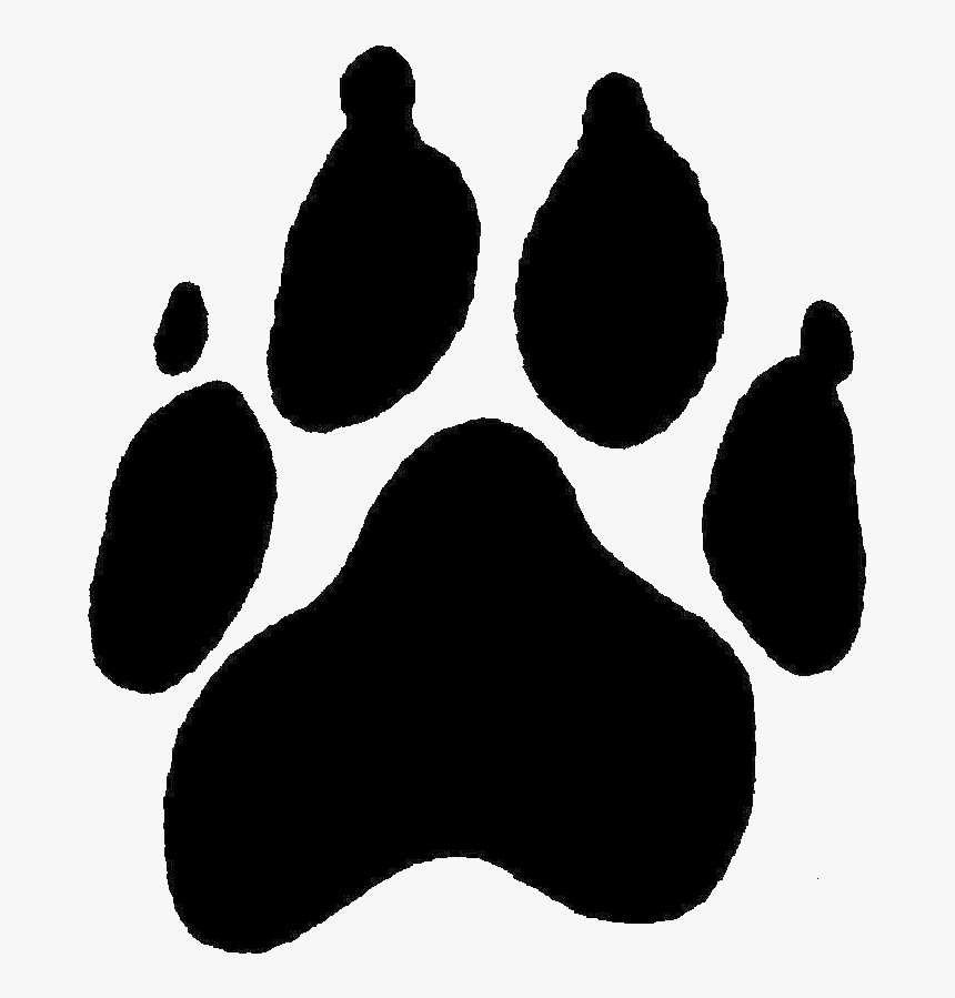 Dog Print Pawprint Silhouette At Free For Personal, HD Png Download