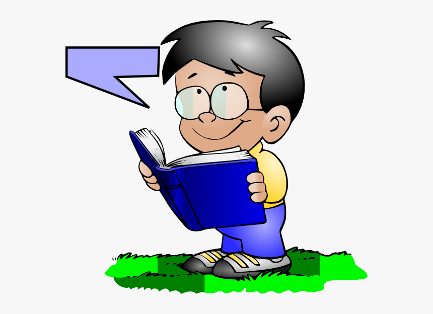 Boy Reading/talking Clip Art At Clker, HD Png Download