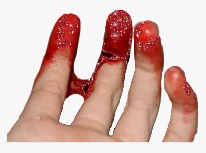 #blood #bloody #sparkle #sparkles #glitter #hand #interesting, HD Png Download