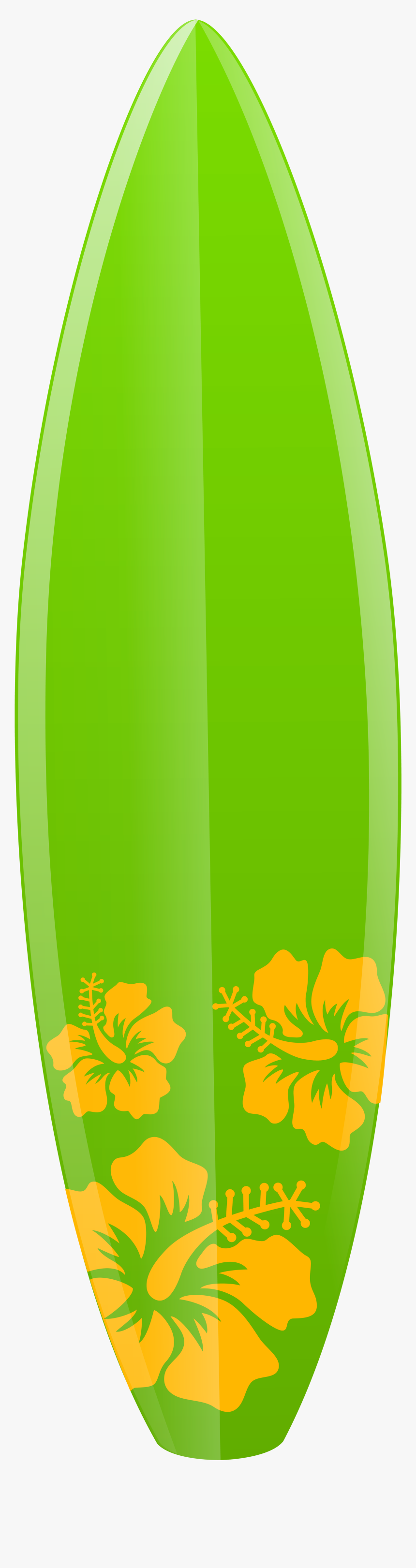 Flower Leaf Surfboard Tree Hawaii Green Clipart, HD Png Download