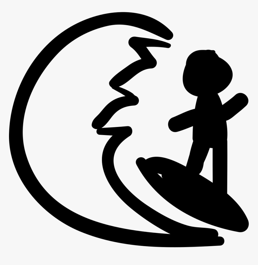 Surfer Surfing A Wave, HD Png Download