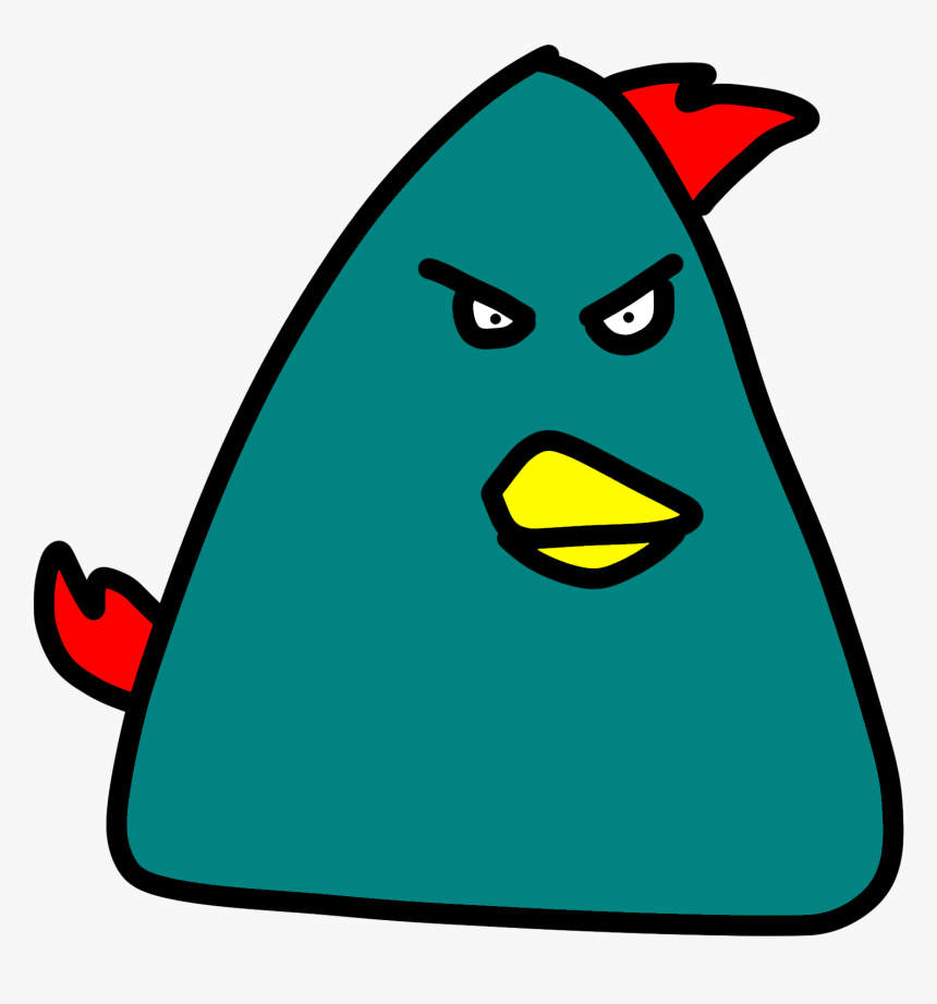 Triangle Teal Bird Is A Super Big Bird , Png Download, Transparent Png