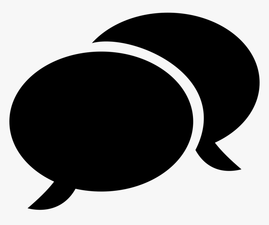 Two Rounded Speech Bubbles, HD Png Download