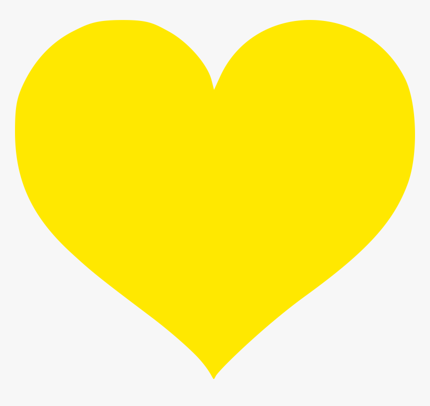 Coração Amarelo -, HD Png Download