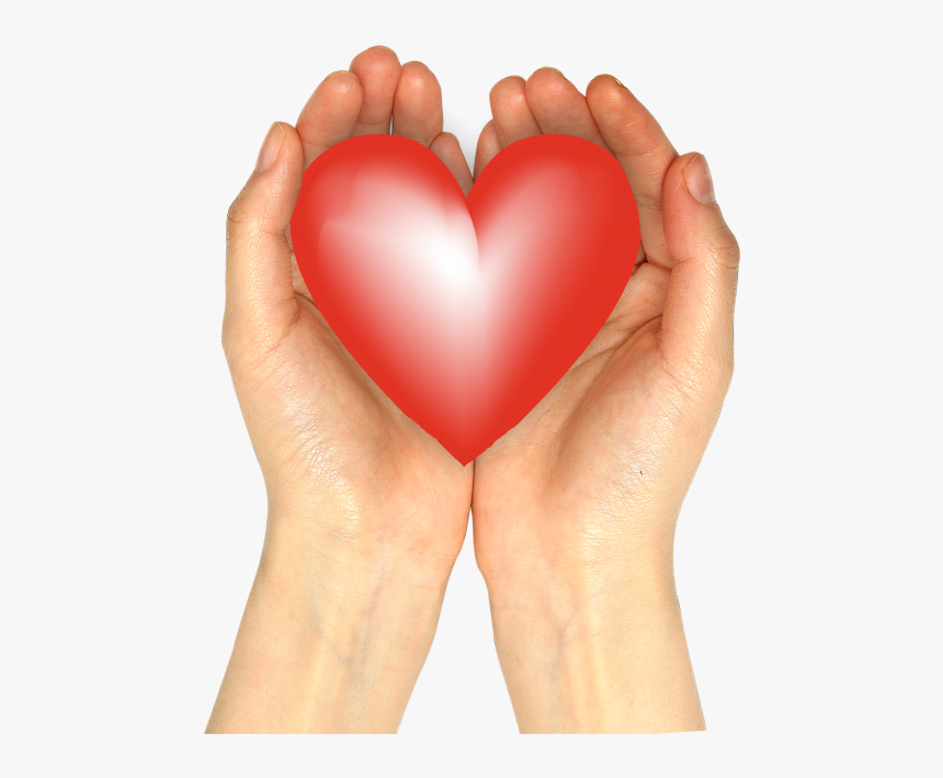 Mão Com Coração Png, Transparent Png