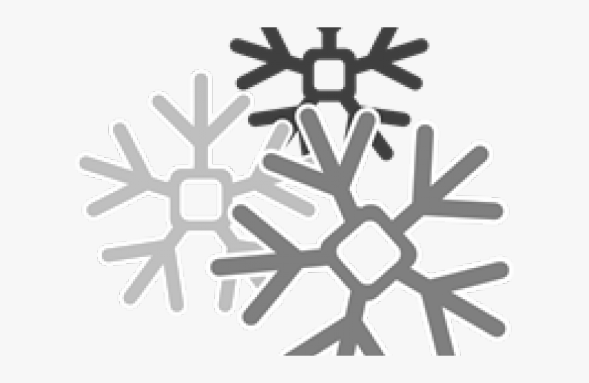 Gray Clipart Snowflake, HD Png Download