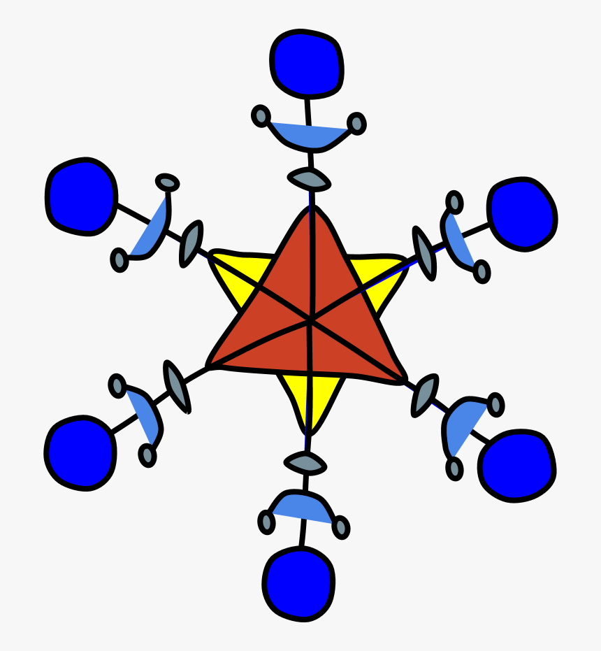 Star Of David Snowflake, Multicolor, HD Png Download