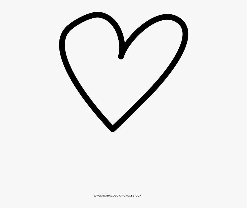 Heart Coloring Page, HD Png Download