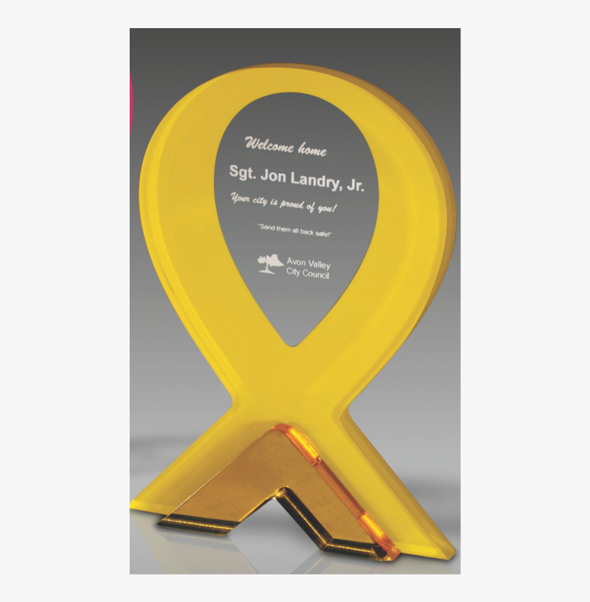Yellow Ribbon Png, Transparent Png