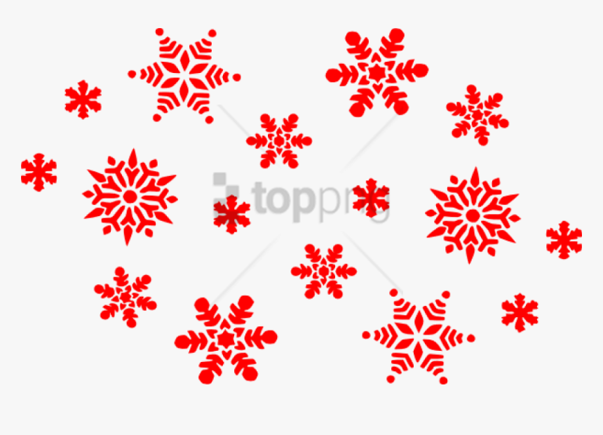 Free Png Download Red Snowflakes Png Images Background, Transparent Png