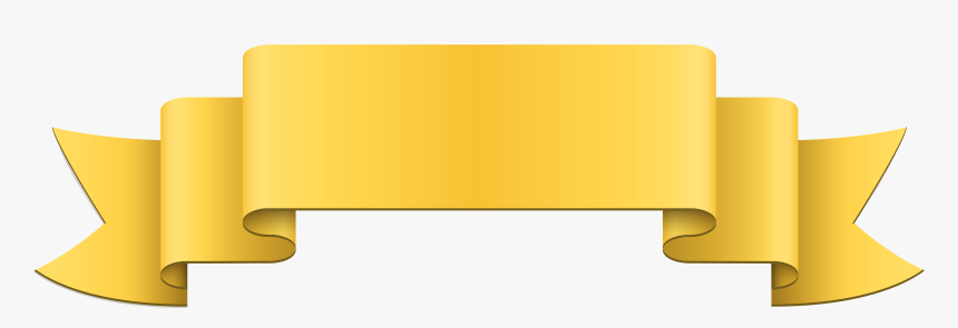 Banner Yellow Clip Art, HD Png Download