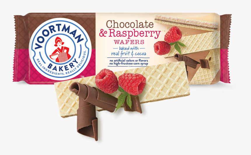 Chocolate & Raspberry Wafers, HD Png Download