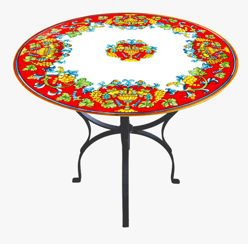 Table Cornucopia Rossa Including The Base Of Iron, HD Png Download