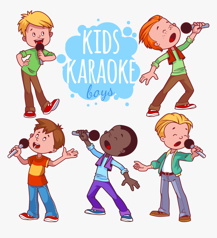 Microphone Child Illustration Vector, HD Png Download