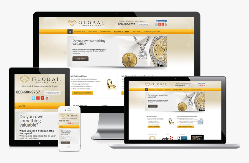 Global Gold And Silver, HD Png Download