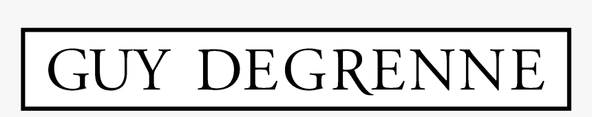 Guy Degrenne Logo Black And White, HD Png Download