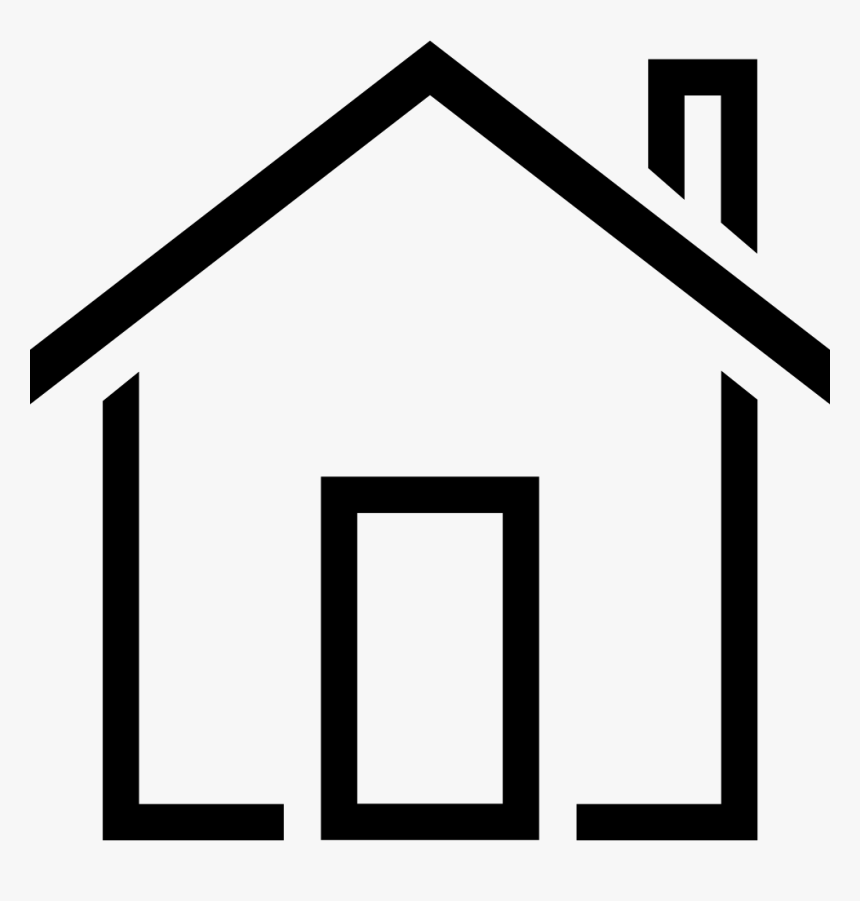 House Building Outline, HD Png Download