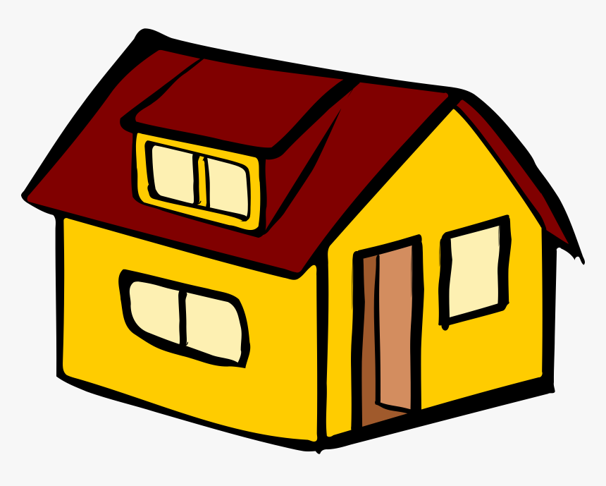 Yellow Detached House Clip Arts, HD Png Download