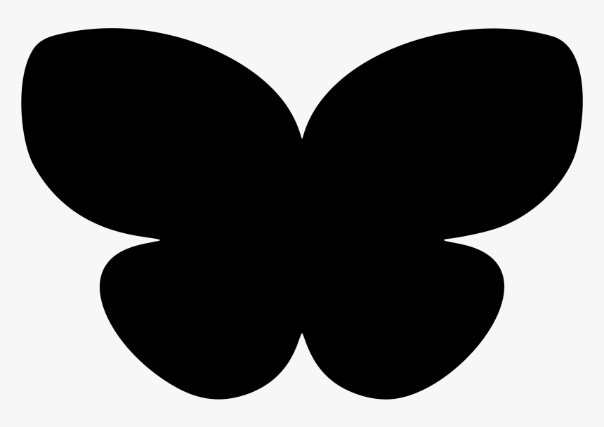 Transparent Butterfly Silhouette Png, Png Download